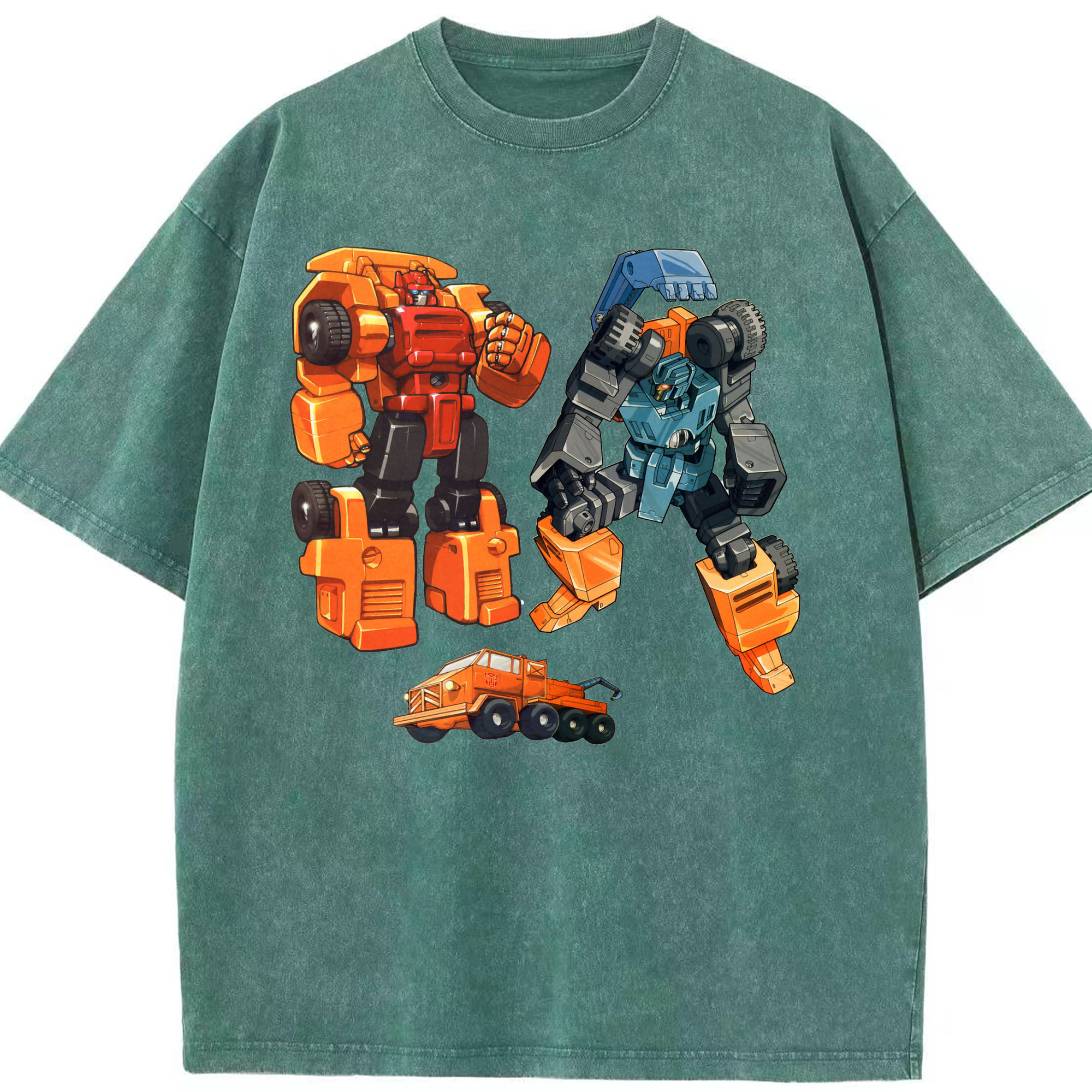 （画像用）  綿100% ヴィンテージ風 半袖Tシャツ（フロントプリント）